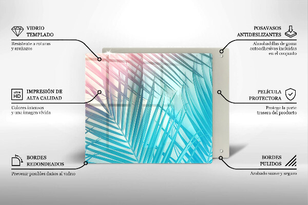 Deska kuchenna Pastelowe liście