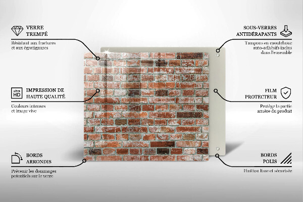 Deska kuchenna Stare cegły mur
