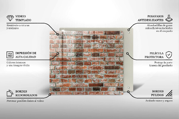 Deska kuchenna Stare cegły mur
