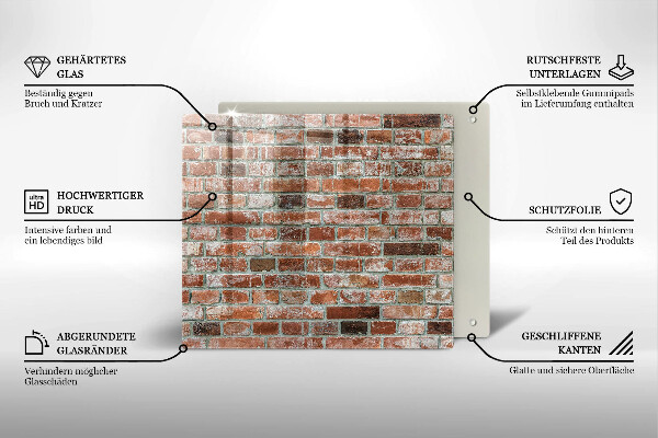 Deska kuchenna Stare cegły mur