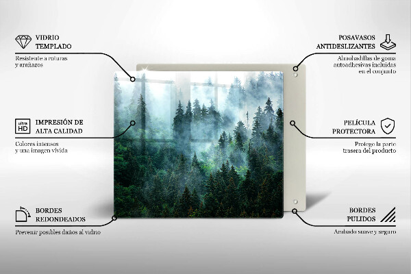 Deska kuchenna Las we mgle