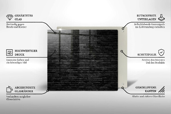 Deska kuchenna Mur ściana cegły