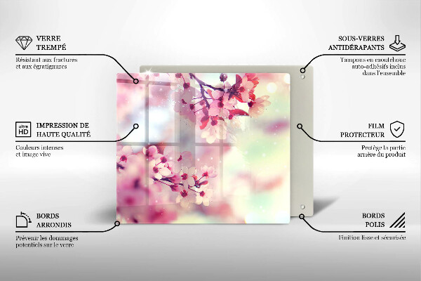Deska kuchenna Natura kwiaty jabłoni