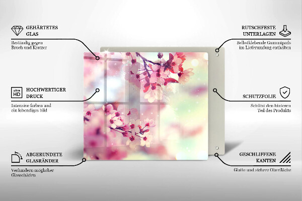 Deska kuchenna Natura kwiaty jabłoni