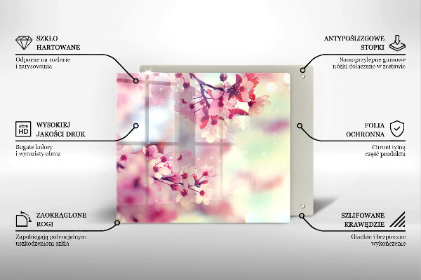 Deska kuchenna Natura kwiaty jabłoni