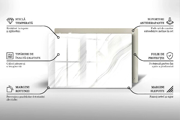 Deska do kuchni Delikatny marmur