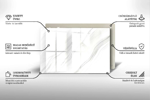 Deska do kuchni Delikatny marmur