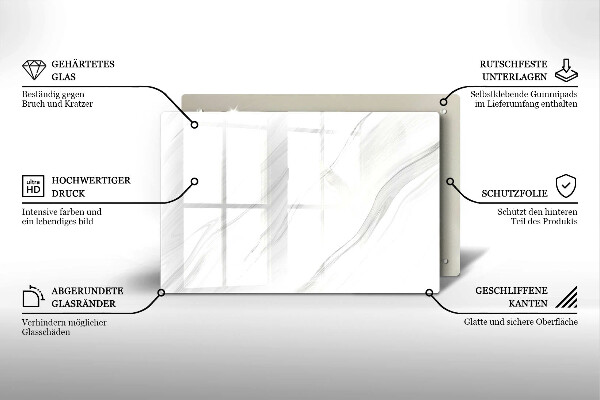 Deska do kuchni Delikatny marmur