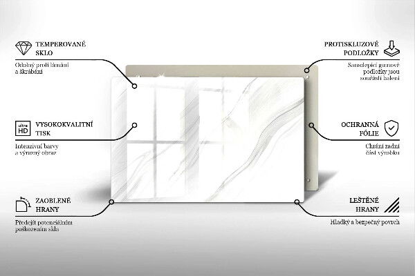Deska do kuchni Delikatny marmur