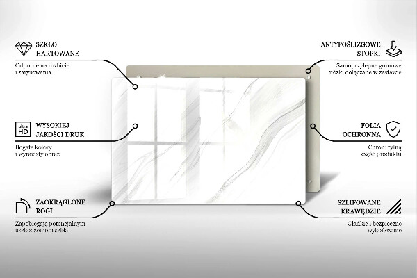 Deska do kuchni Delikatny marmur