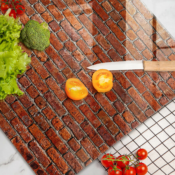 Deska do kuchni Ściana cegły mur