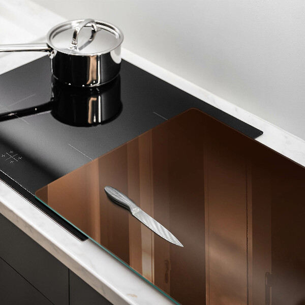 Szklana deska do kuchni Kolor brązowy