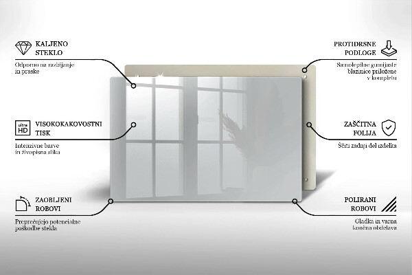 Szklana deska do kuchni Kolor szary