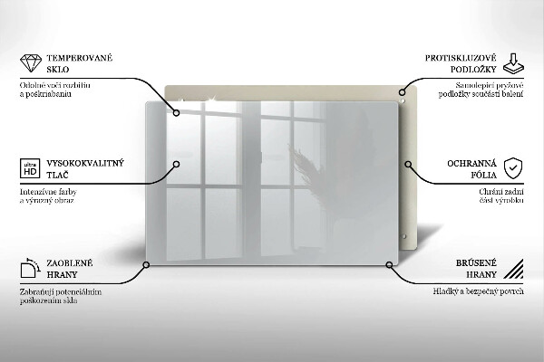Szklana deska do kuchni Kolor szary
