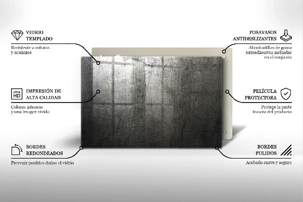 Deska do kuchni Tekstura metalu
