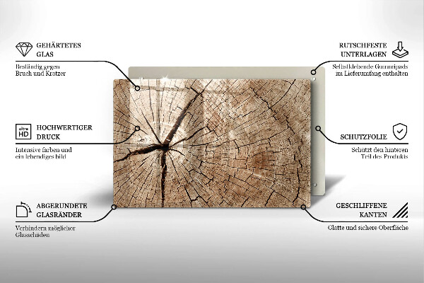 Deska do kuchni Przekrój drzewa