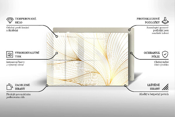 Deska do kuchni Nowoczesny wzór linie