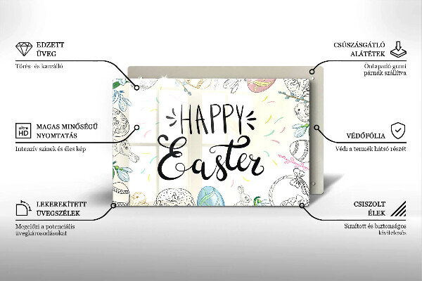 Deska do kuchni Napis Happy Easter