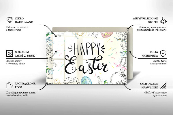 Deska do kuchni Napis Happy Easter