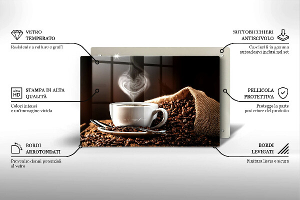 Deska do kuchni Kawa i filiżanka