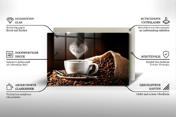 Deska do kuchni Kawa i filiżanka