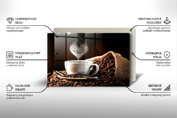 Deska do kuchni Kawa i filiżanka