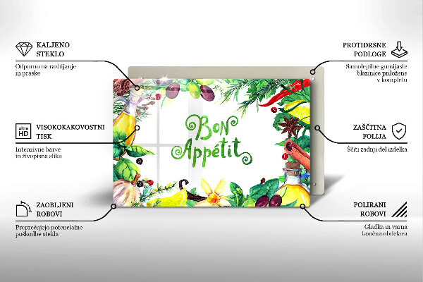 Deska do kuchni Napis Bon Appetit