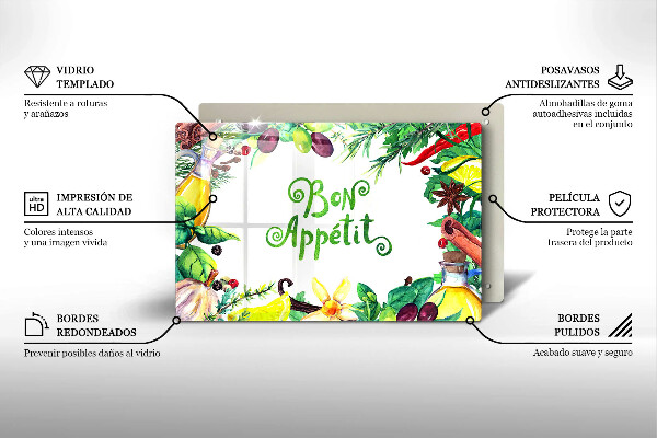 Deska do kuchni Napis Bon Appetit