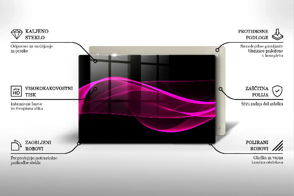 Deska do kuchni Różowa abstrakcja