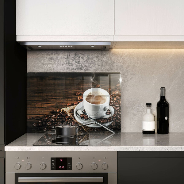 Deska do kuchni Filiżanka i ziarna kawy