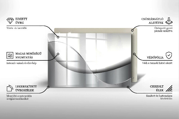 Deska do kuchni Abstrakcja linie design