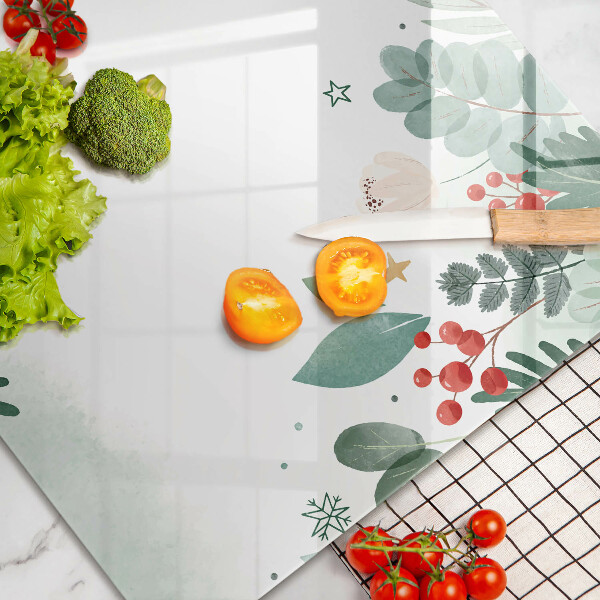 Deska do kuchni Akwarele liście