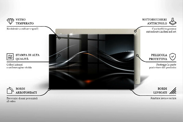 Deska do kuchni Abstrakcja 3D design