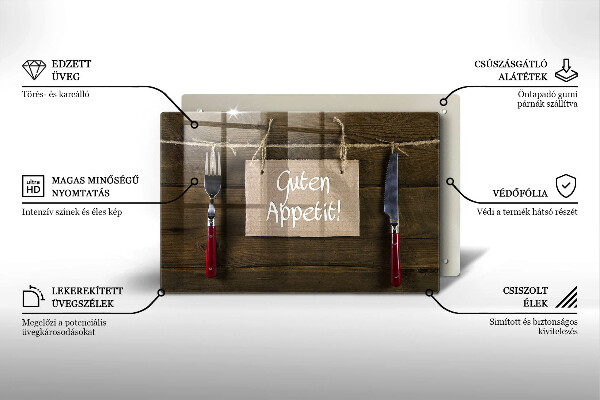 Deska do kuchni Deski napis Guten Appetit