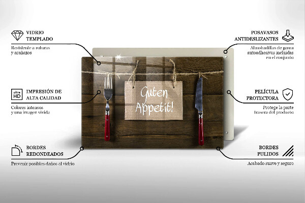 Deska do kuchni Deski napis Guten Appetit