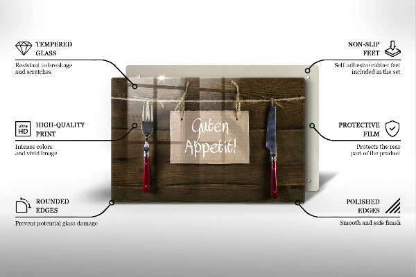 Deska do kuchni Deski napis Guten Appetit
