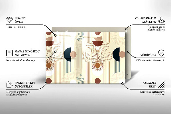 Deska do kuchni Geometria boho kształty