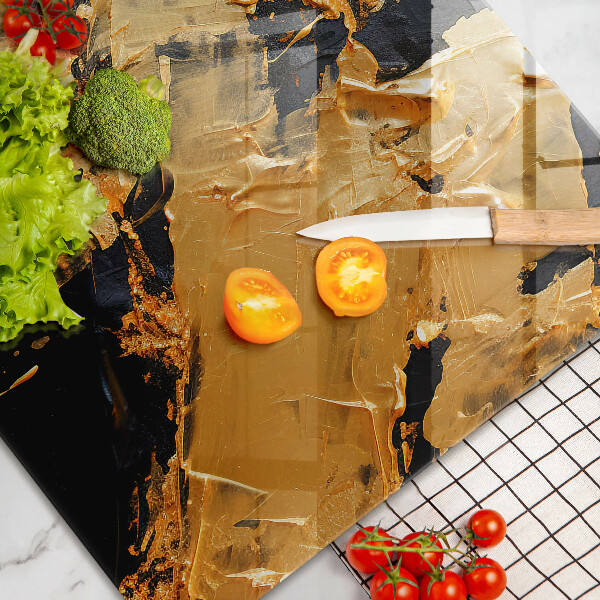 Szklana deska do kuchni Elegancka tekstura farby