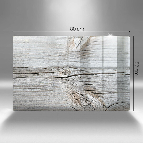 Szklana deska do kuchni Jasna struktura drewna