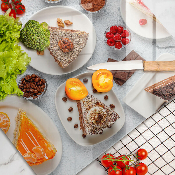 Szklana deska do kuchni Słodkości ciasta