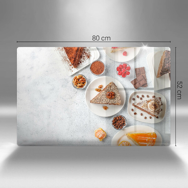 Szklana deska do kuchni Słodkości ciasta