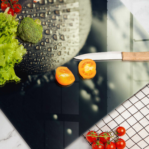 Szklana deska do kuchni Kwiaty kamienie zen