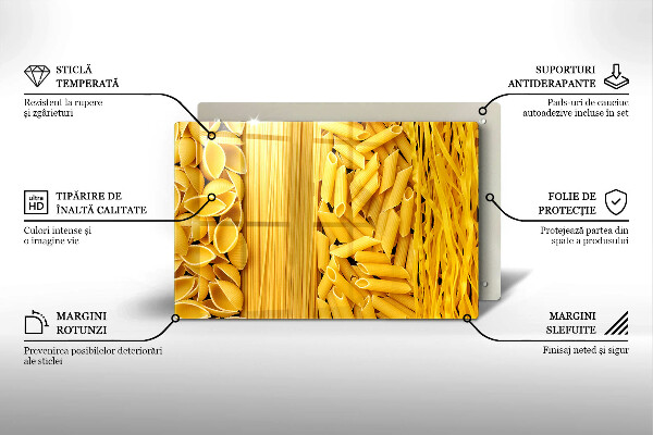 Szklana deska do kuchni Makaron