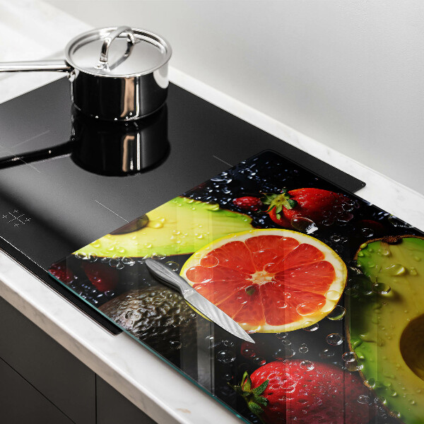 Szklana deska do kuchni Owoce i warzywa