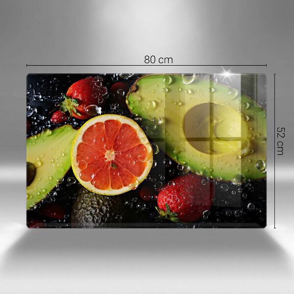 Szklana deska do kuchni Owoce i warzywa