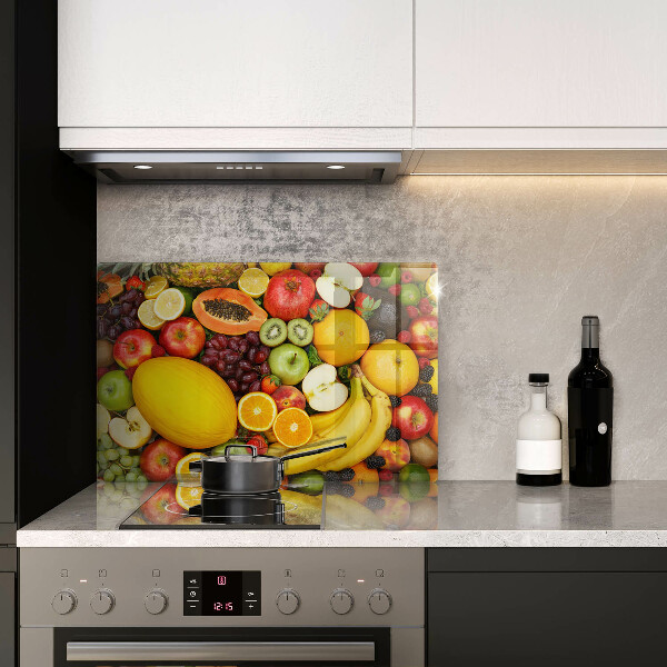Szklana deska do kuchni Kolekcja owoców