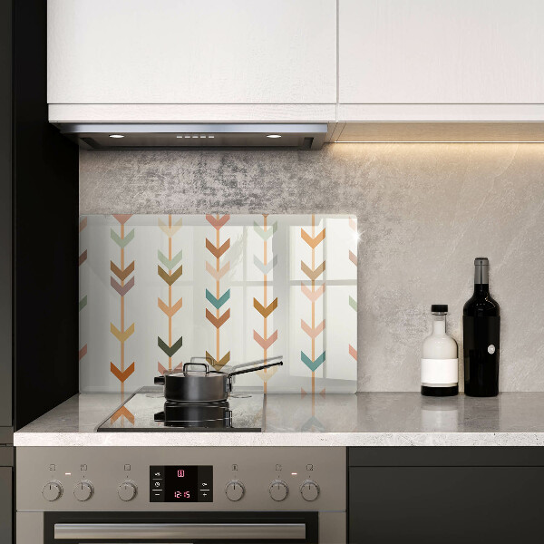 Szklana deska do kuchni Elementy geometryczne