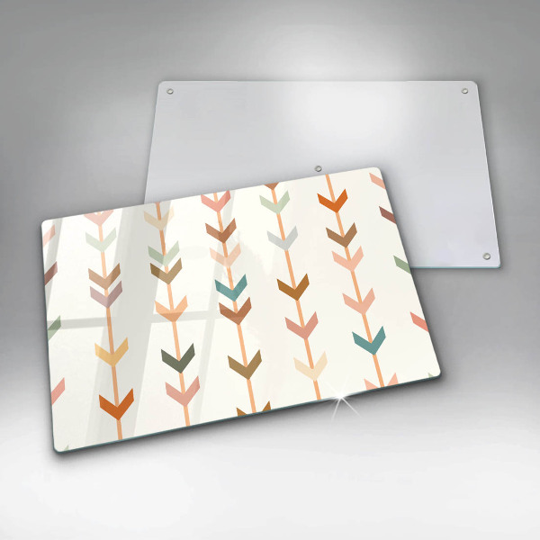 Szklana deska do kuchni Elementy geometryczne