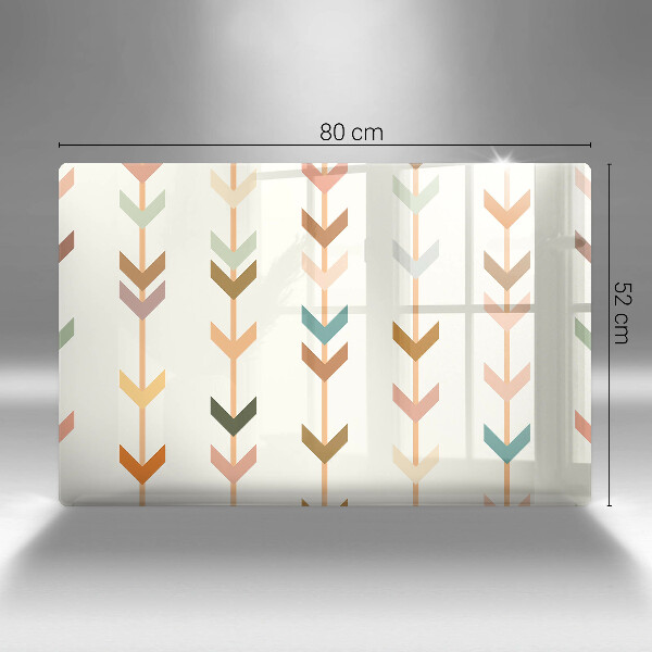 Szklana deska do kuchni Elementy geometryczne