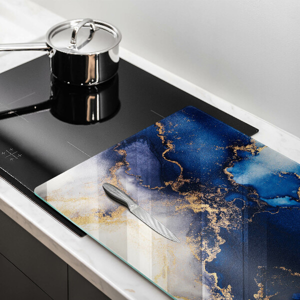 Szklana deska do kuchni Marmurowa abstrakcja